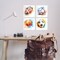 Stupell Industries Modern Splash Sports Balls 4pc Wall Plaque Art Set Design by LSR Design Studio